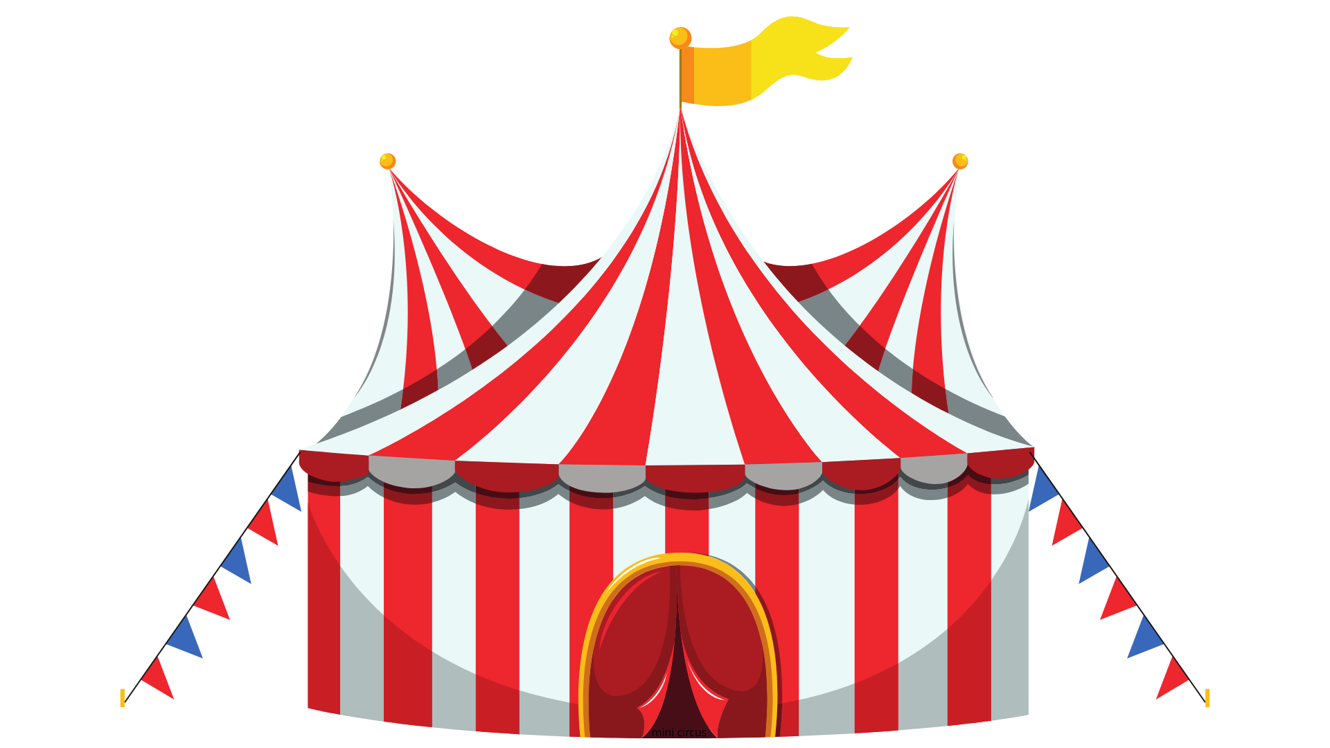 Clipart image of a circus tent