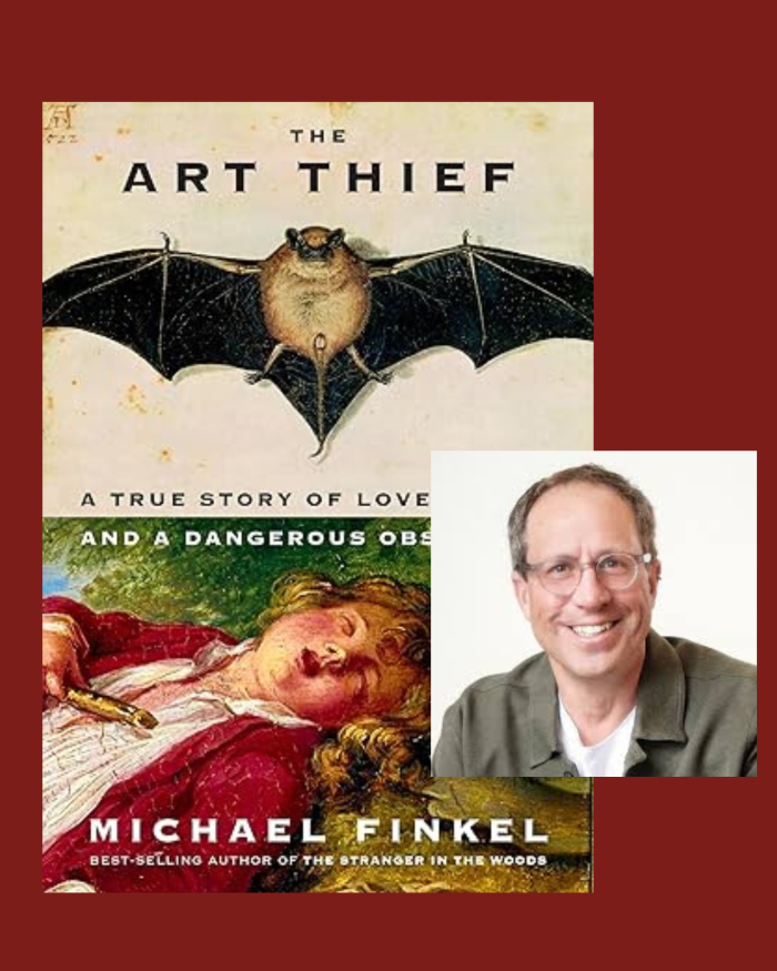 book jacket and photo of Michael Finkel