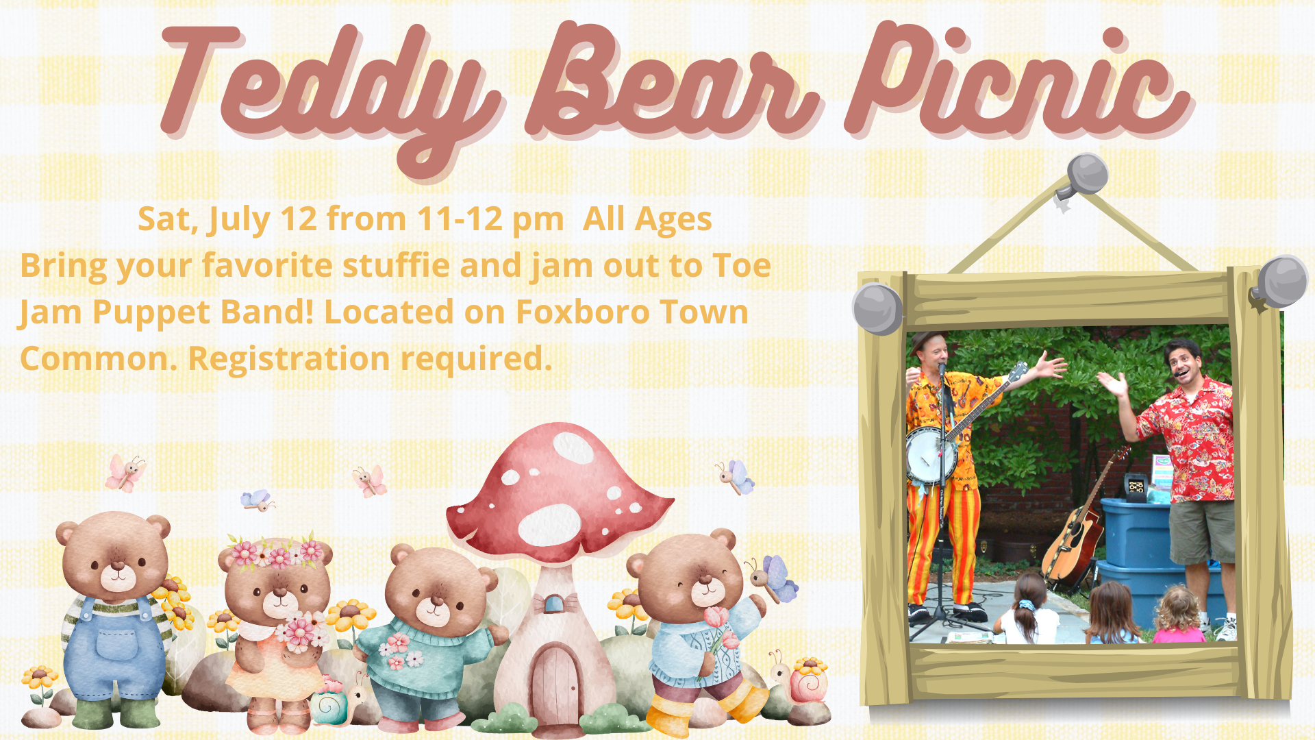 Teddy Bear Picnic w. Toe Jam Puppet Band!