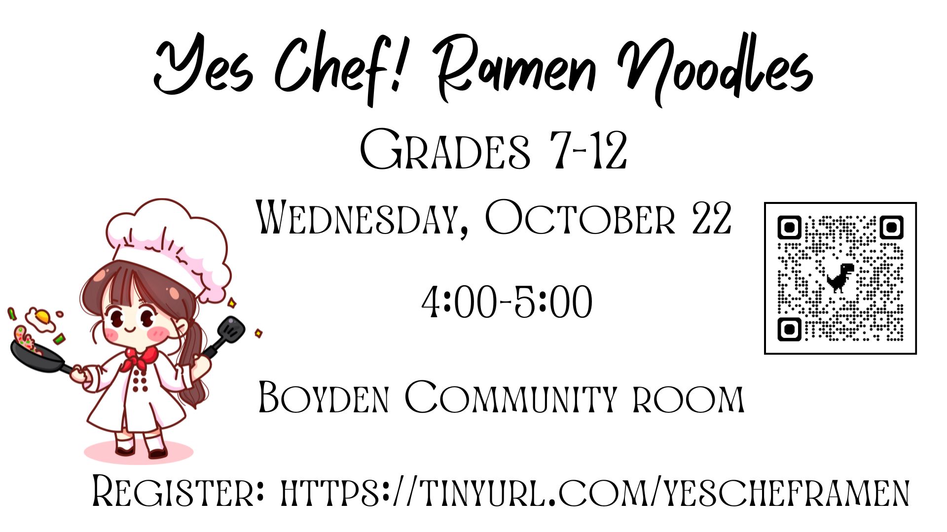 Yes Chef Flyer
