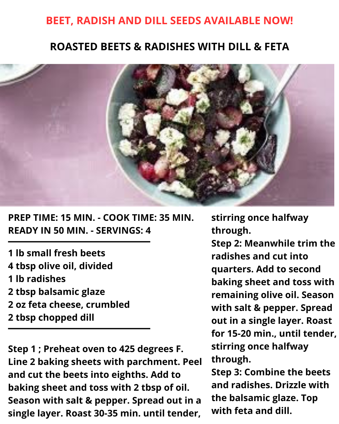 Beet and radish recipe
