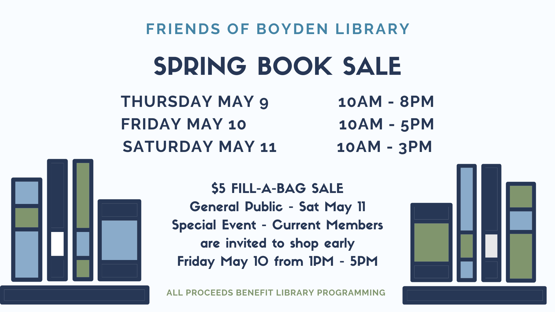 Friends Book Sale May 2024