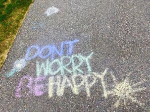 sidewalk chalk drawing