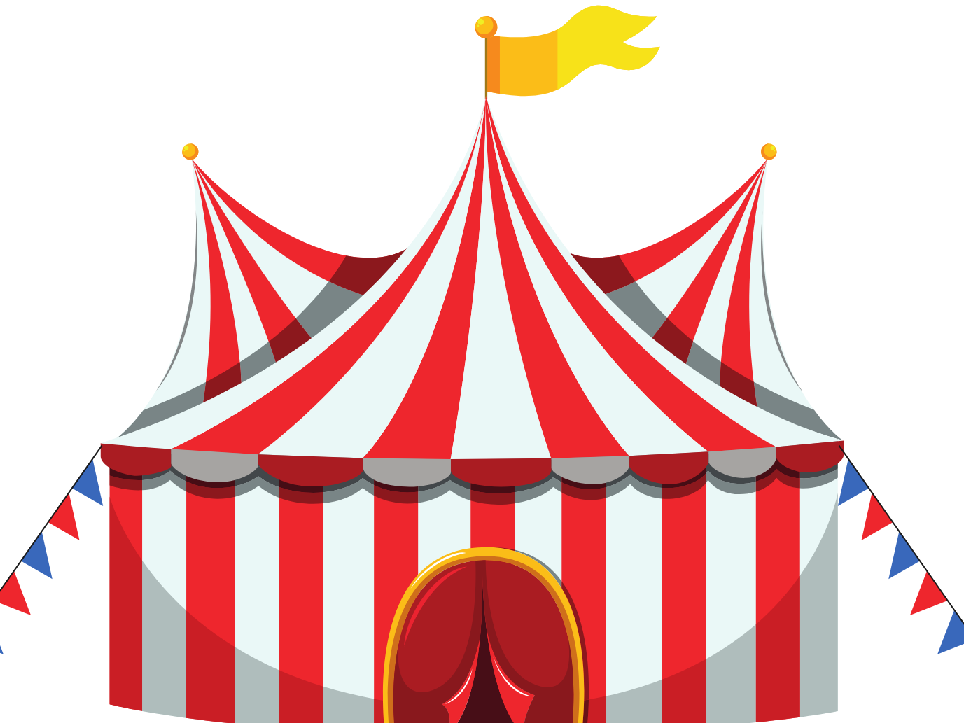 Clipart image of a circus tent