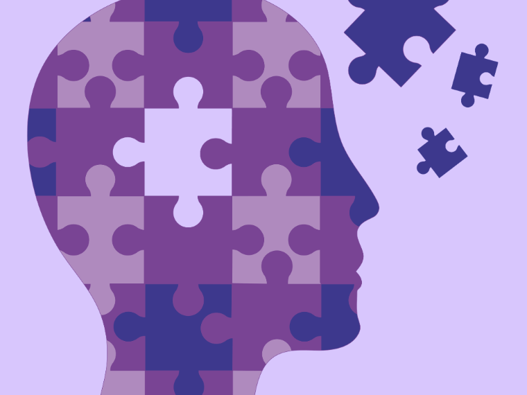 clip art of person's head made of puzzle pieces