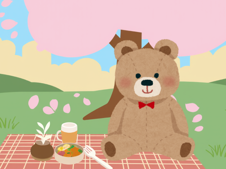 teddy bear at a picnic