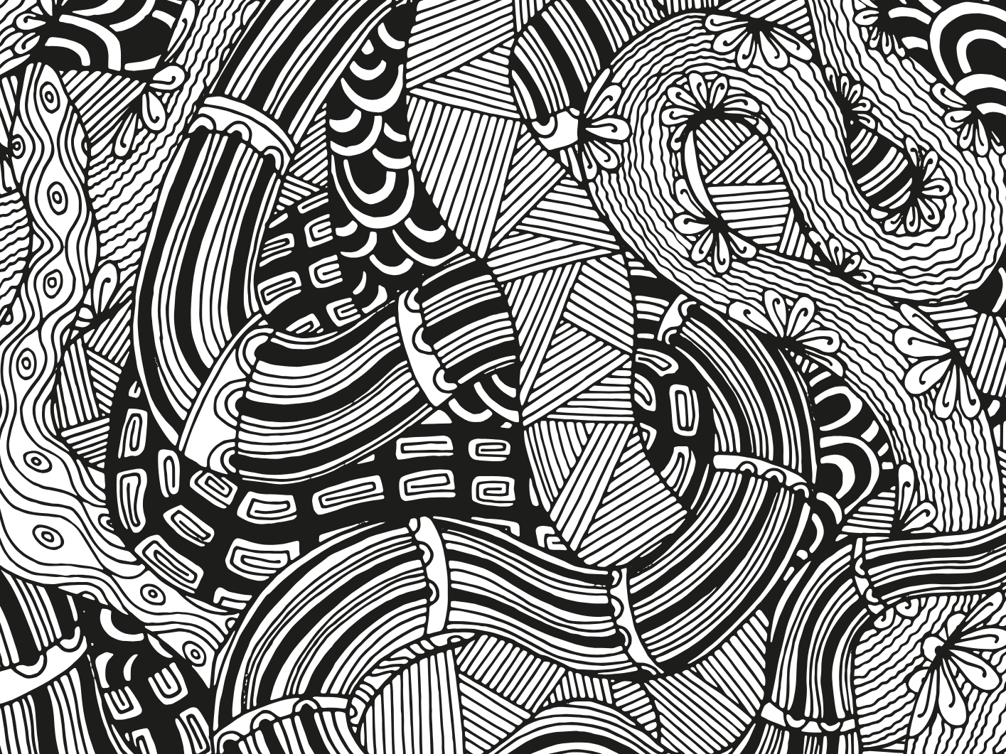 Zentangle coloring sheet